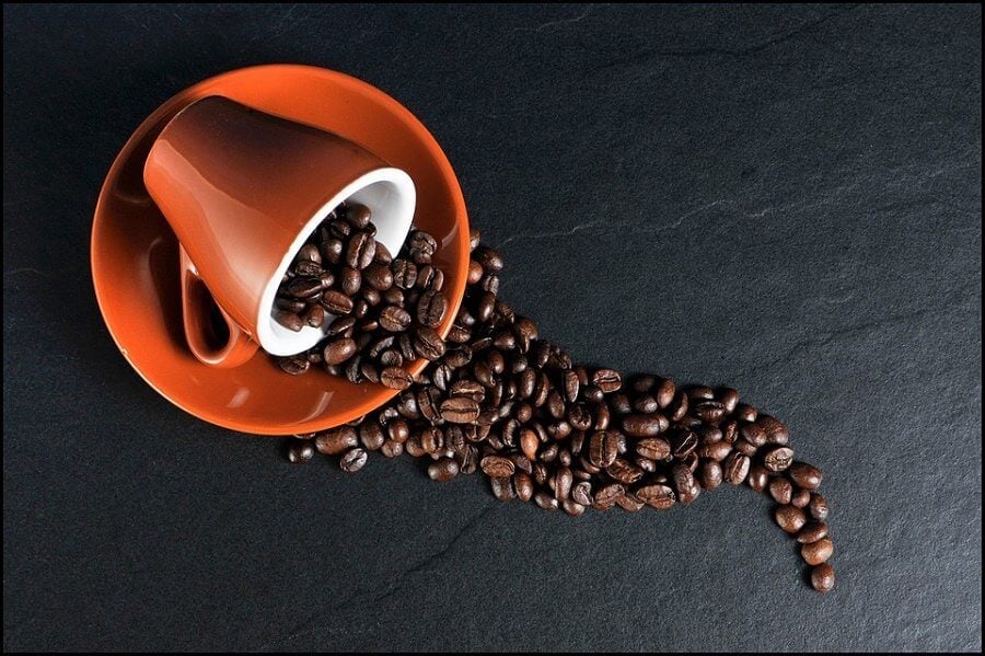 Coffee Cup With Beans