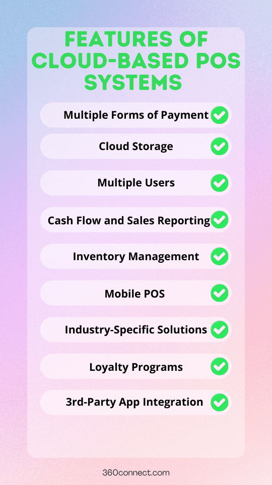 Features of Cloud-Based POS System