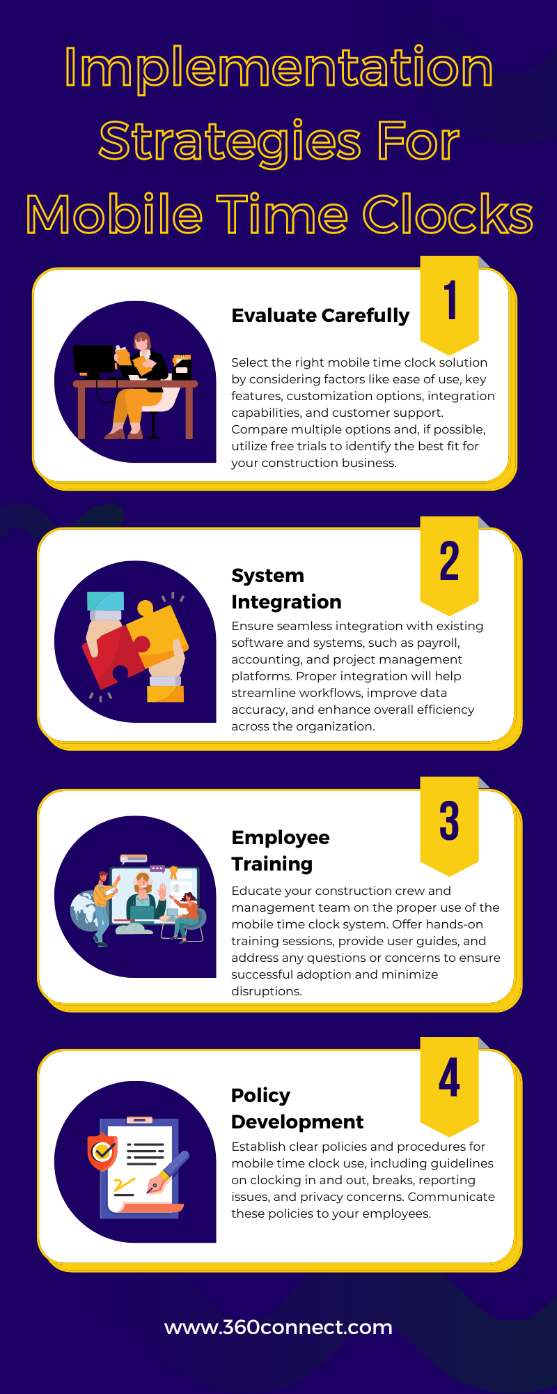 implementation strategies for mobile time clocks