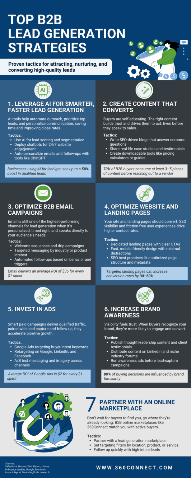 10 Effective B2B Lead Generation Strategies for 2026 | 360Connect