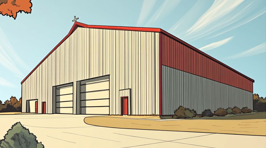 steel church building